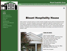 Tablet Screenshot of blounthospitalityhouse.org